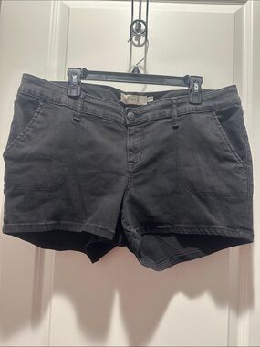 Forcast Black High-Waist Casual Shorts